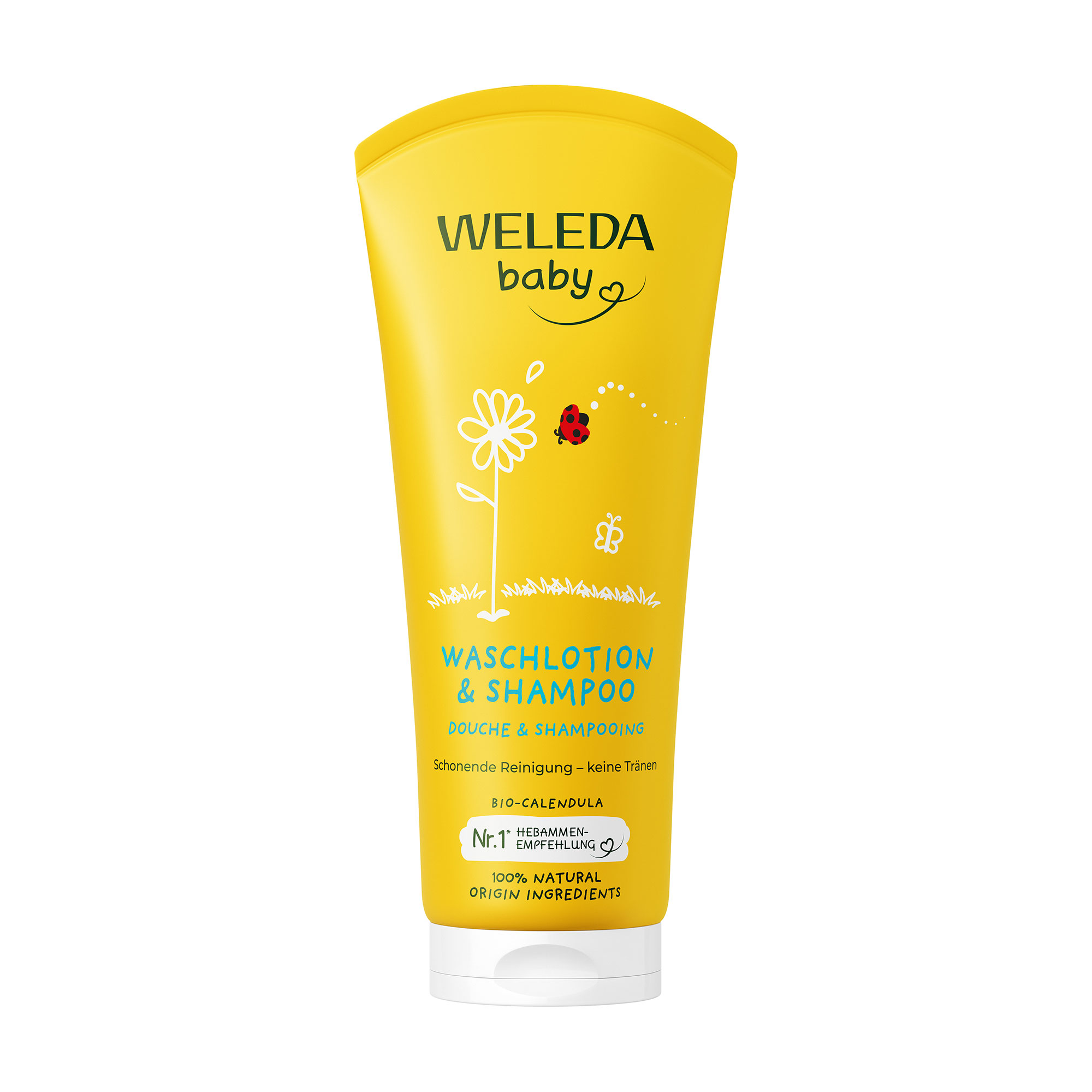 Дитячий шампунь-гель для тіла та волосся Weleda Baby Body Wash &amp; Shampoo з календулой, 200 мл